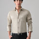Beige Cotton Shirt for Men | Cool Bee I Spread Collar