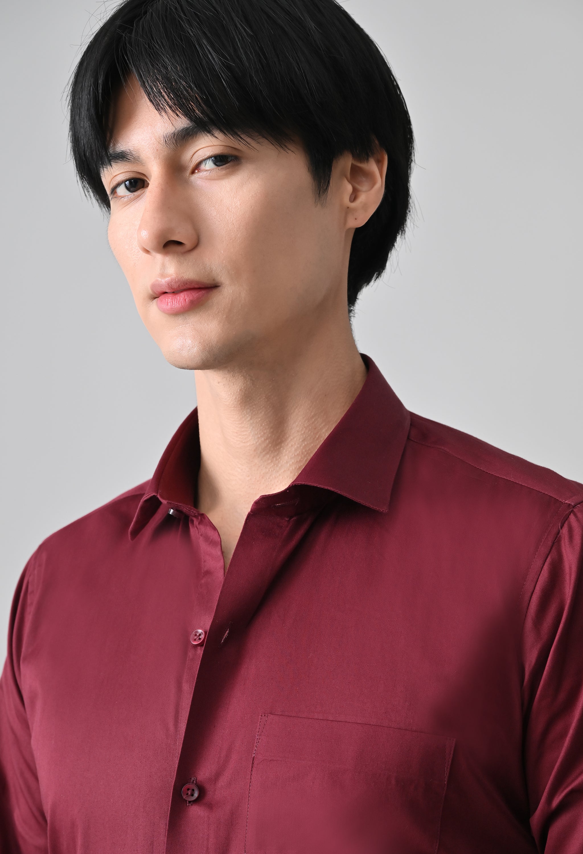 Cool Bee Maroon Cotton Shirt for Men - Maroon Premium Cotton Shirt India - Lifestyle View
