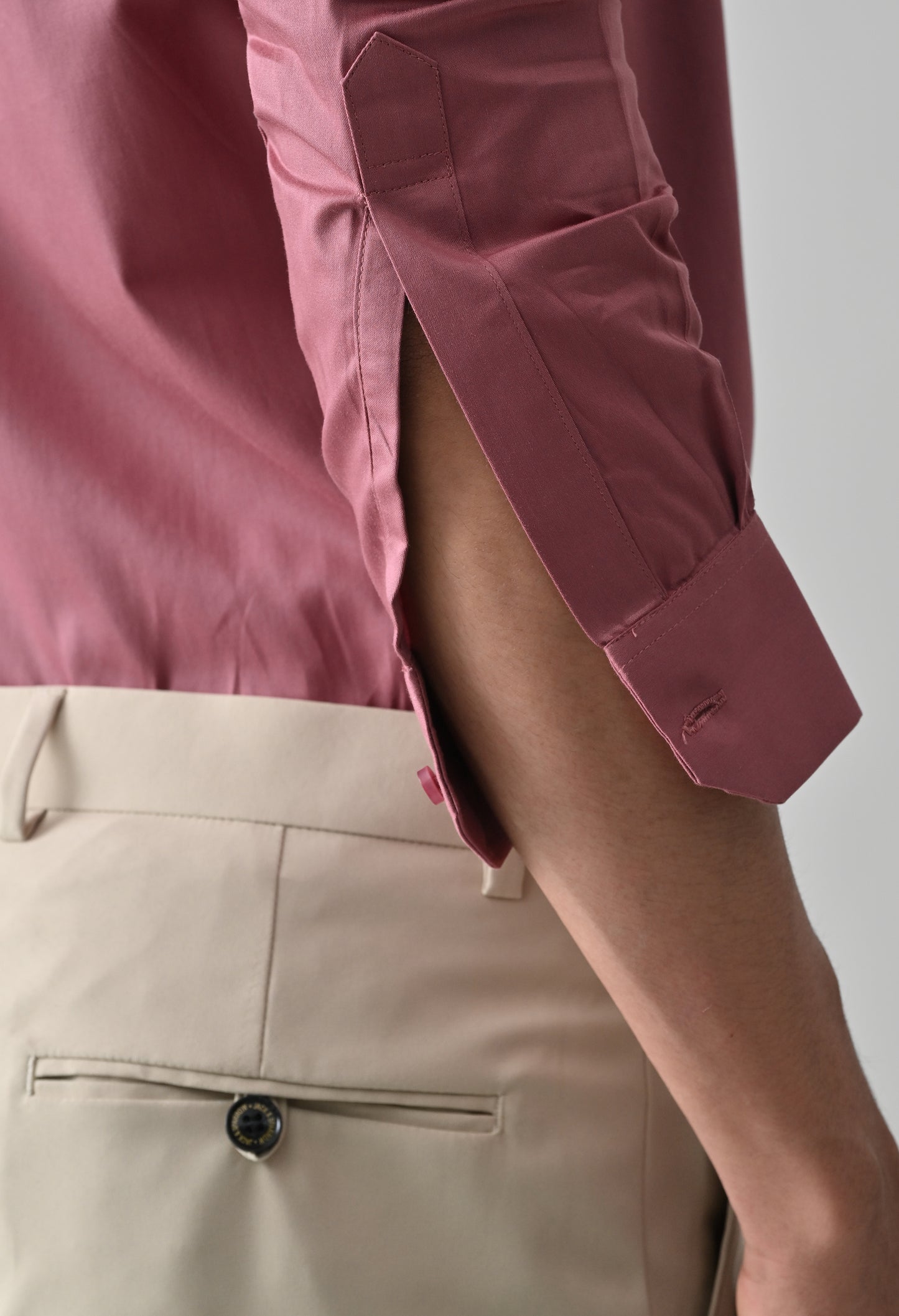 Dusty Pink Cotton Shirt for Men | Cool Bee