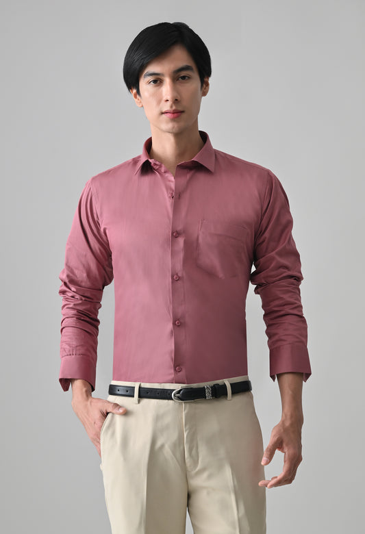 Dusty Pink Cotton Shirt for Men | Cool Bee