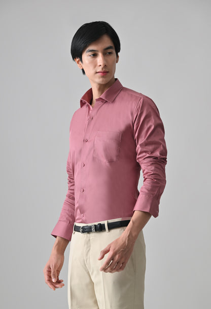 Dusty Pink Cotton Shirt for Men | Cool Bee