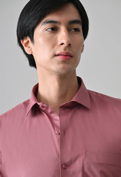 Dusty Pink Cotton Shirt for Men | Cool Bee
