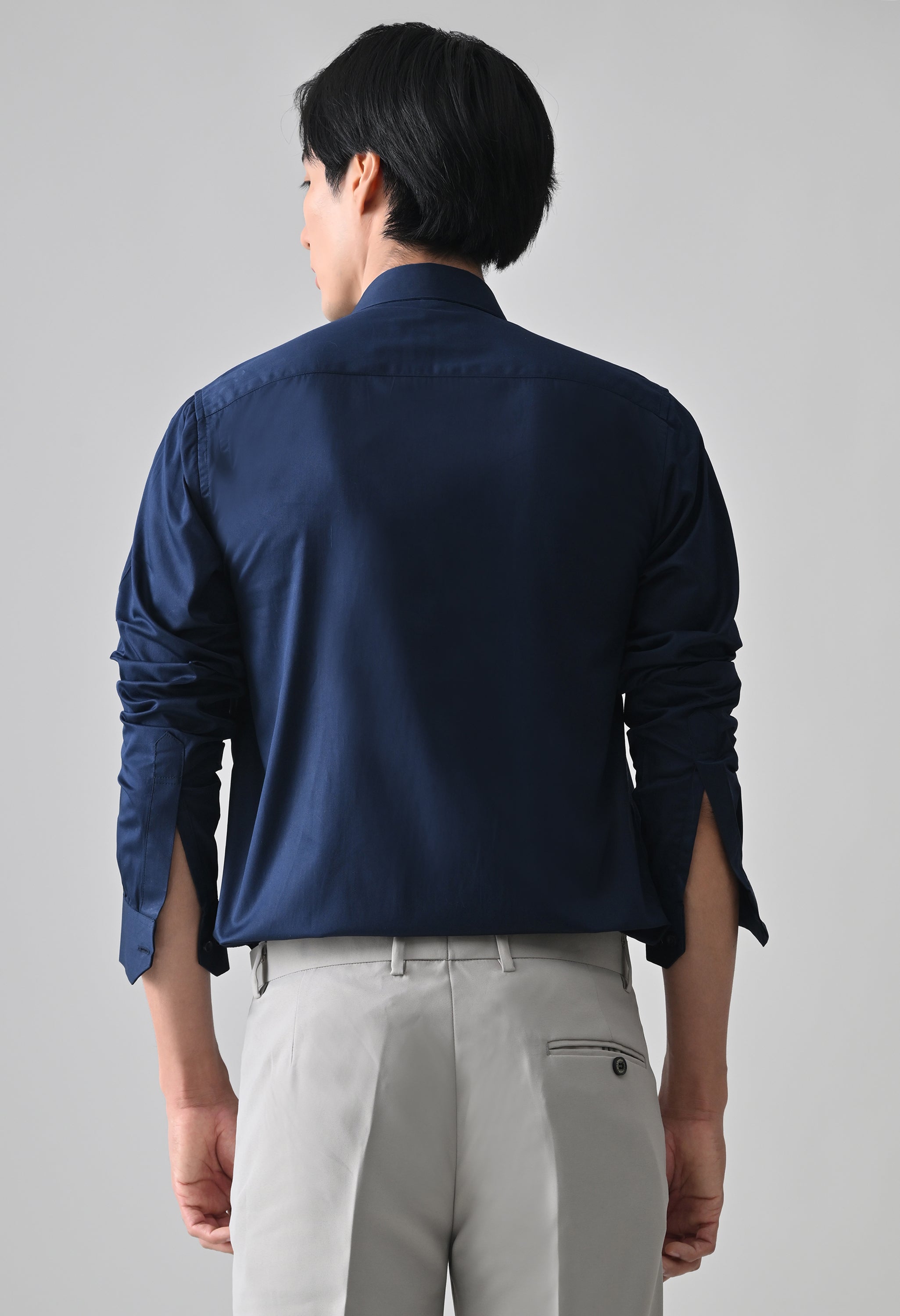 Cool Bee Navy Cotton Shirt for Men - Navy Premium Cotton Shirt India - Lifestyle View