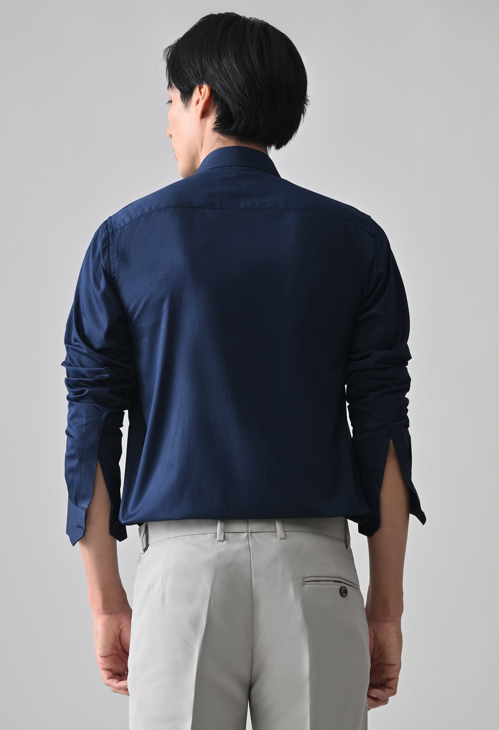 Cool Bee Navy Cotton Shirt for Men - Navy Premium Cotton Shirt India - Lifestyle View