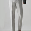 LIGHT GREY Solid Formal Trouser - Premium poly viscose | Comfortable Mens Pants