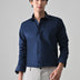 Navy Cotton Shirt for Men | Cool Bee I Spread Collar