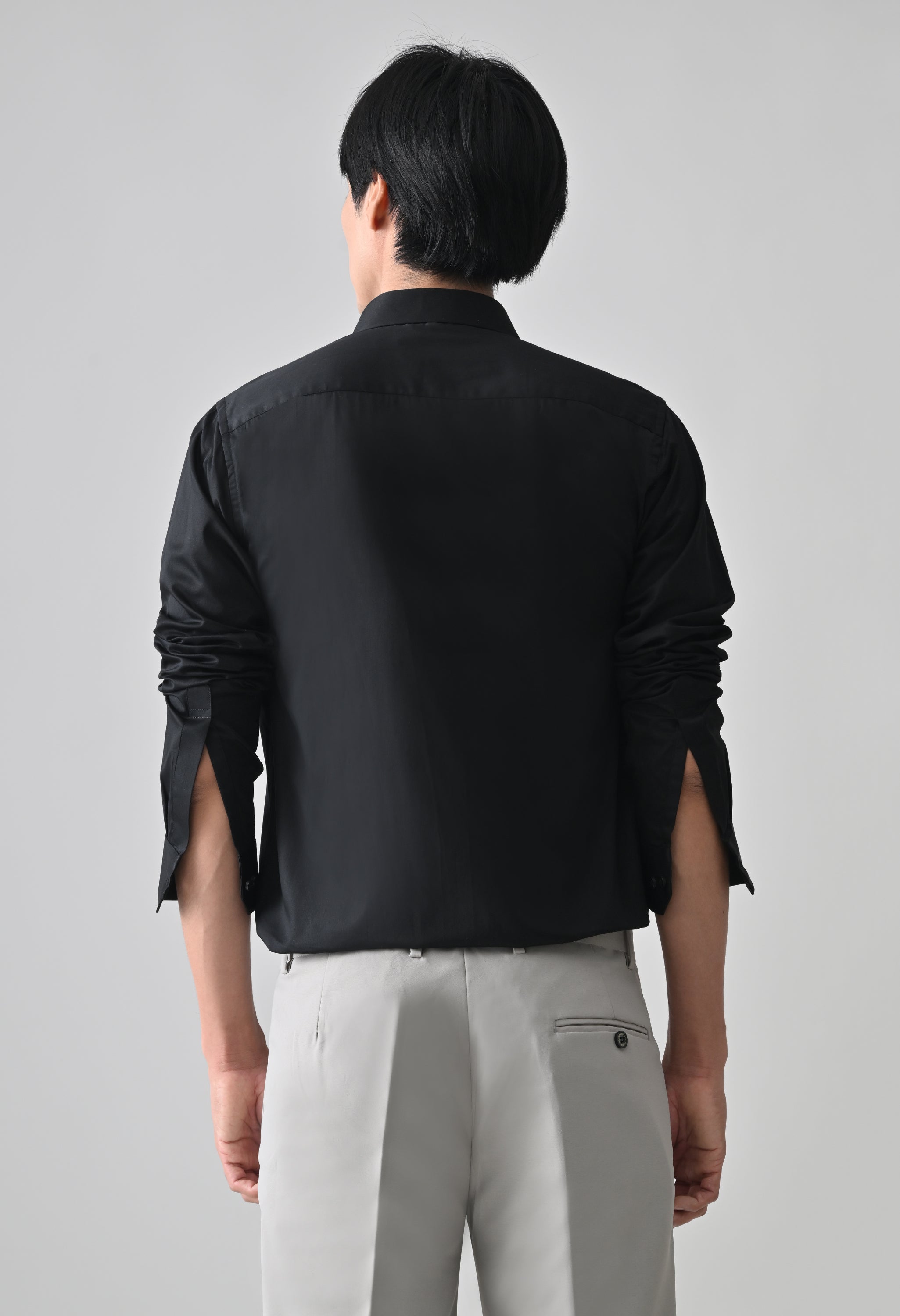 Cool Bee Black Cotton Shirt for Men - Black Premium Cotton Shirt India - Lifestyle View