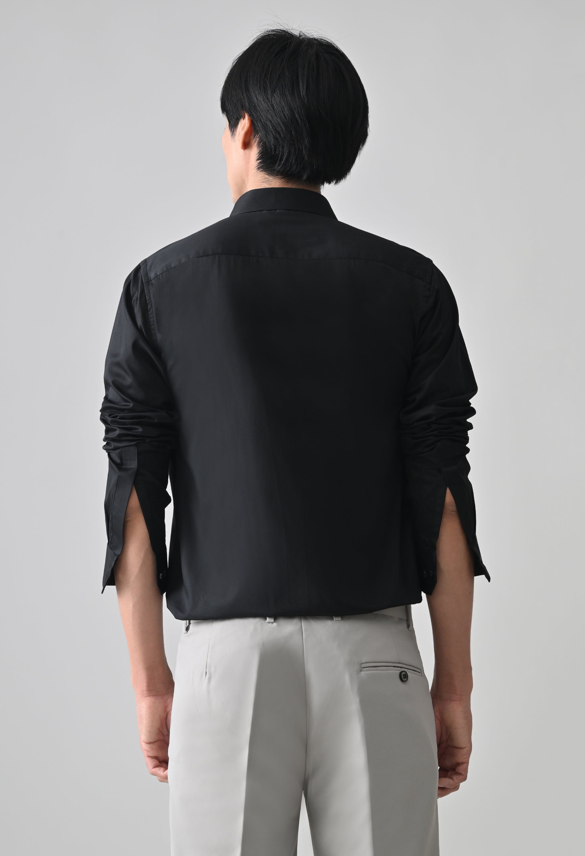 Cool Bee Black Cotton Shirt for Men - Black Premium Cotton Shirt India - Lifestyle View