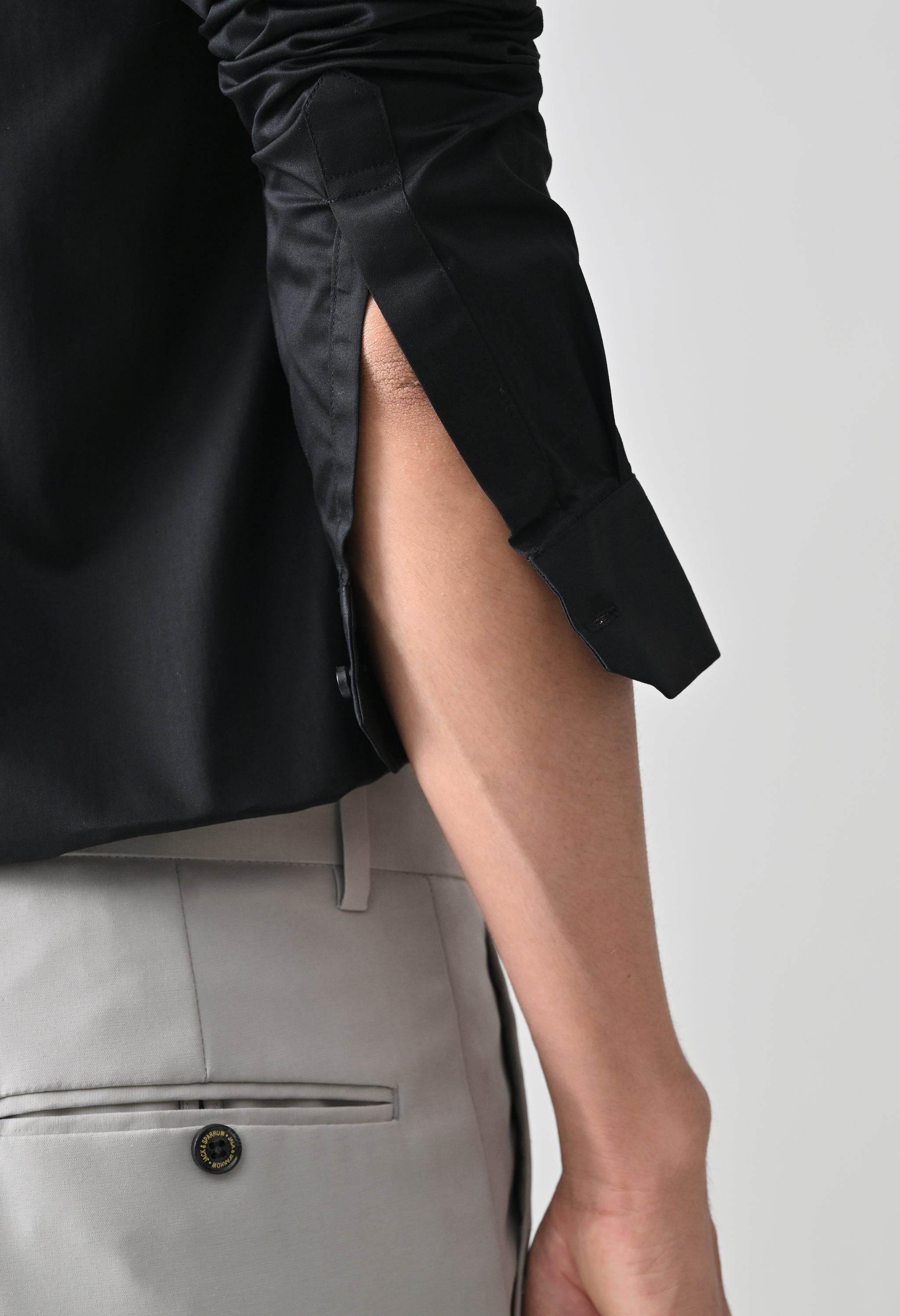 Cool Bee Black Cotton Shirt for Men - Black Premium Cotton Shirt India - Lifestyle View