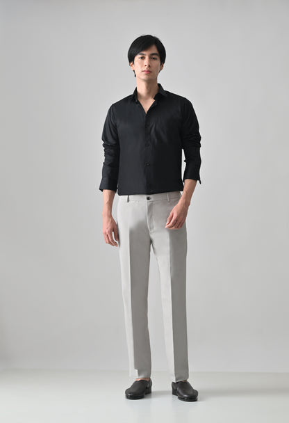 Black Cotton Shirt for Men | Cool Bee I Spread Collar