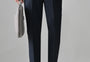NAVY Solid Formal Trouser - Premium poly viscose | Comfortable Mens Pants
