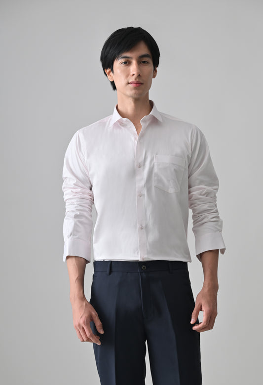 Light Pink Cotton Shirt for Men | Cool Bee