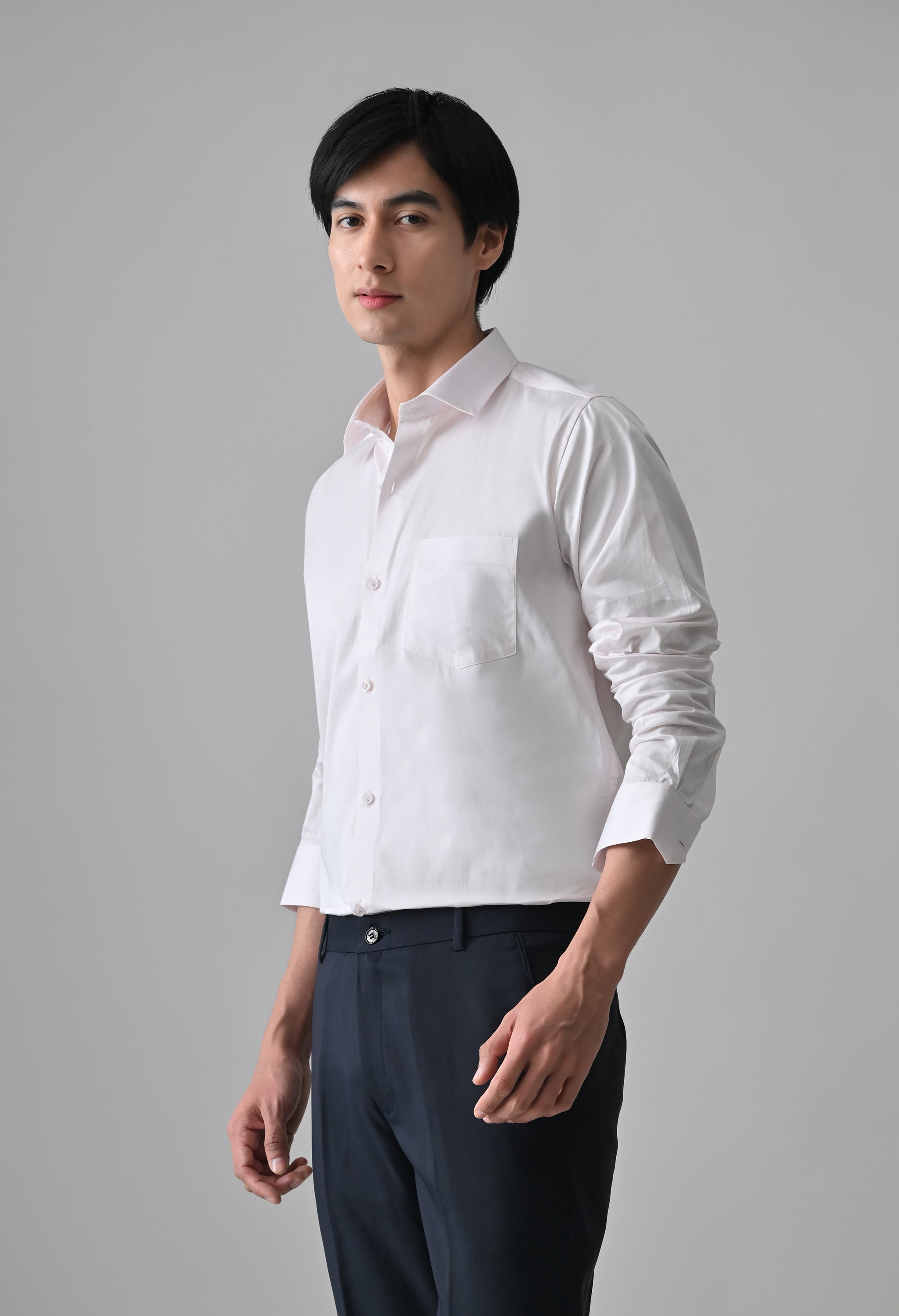 Cool Bee Light Pink Cotton Shirt for Men - Light Pink Premium Cotton Shirt India - Detail View