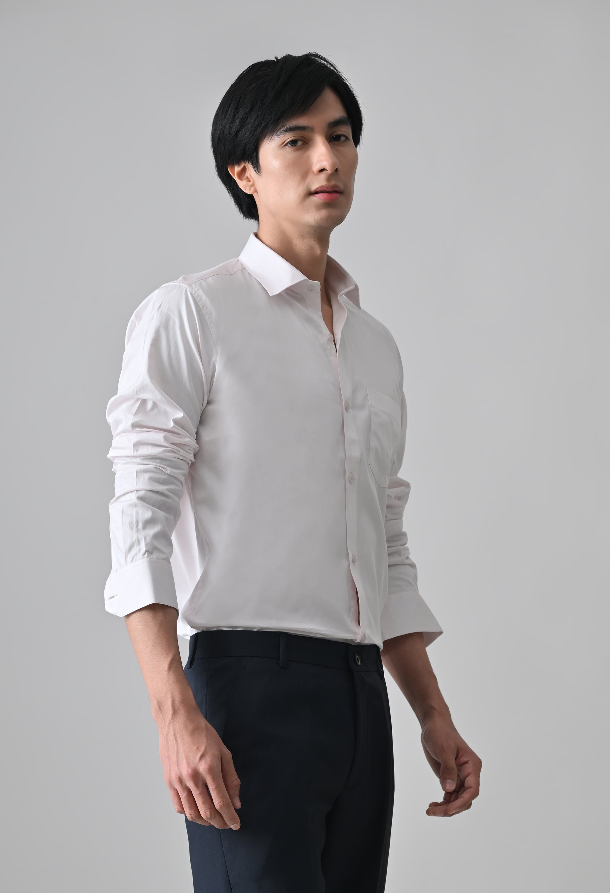 Cool Bee Light Pink Cotton Shirt for Men - Light Pink Premium Cotton Shirt India - Lifestyle View