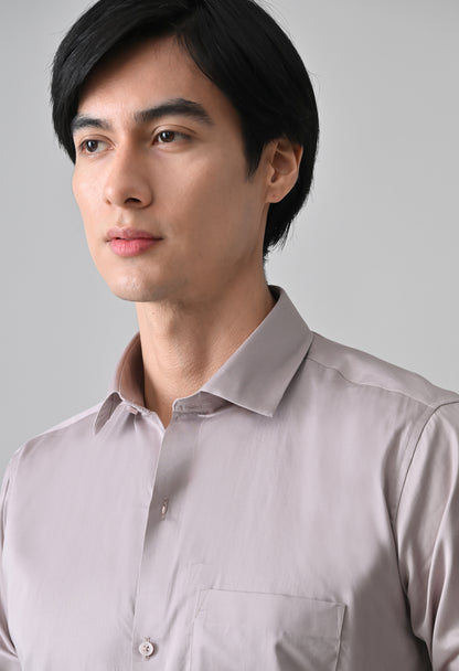 Mauve Cotton Shirt for Men| Cool Bee I Spread Collar