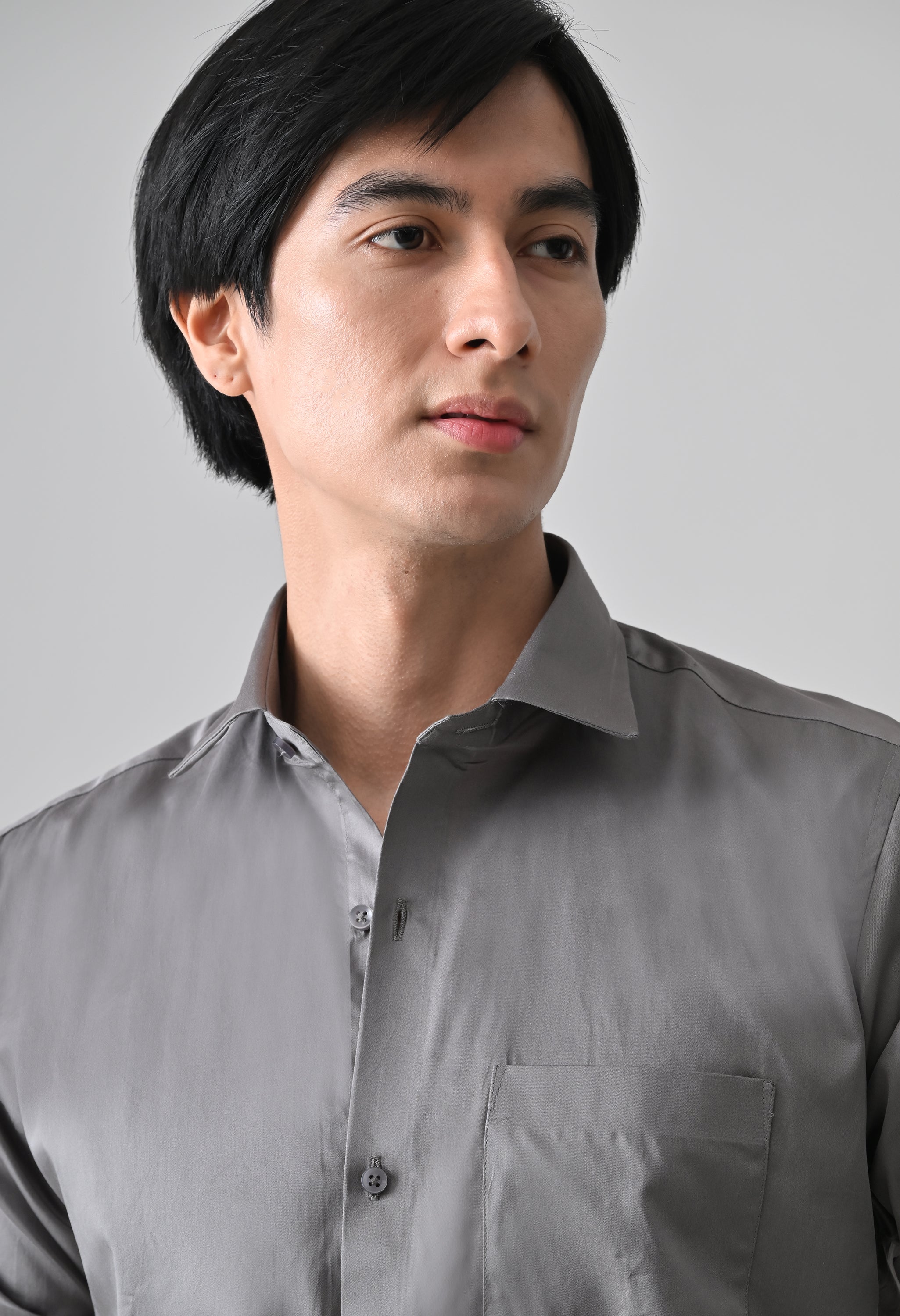 Cool Bee Grey Cotton Shirt for Men - Grey Premium Cotton Shirt India - Lifestyle View