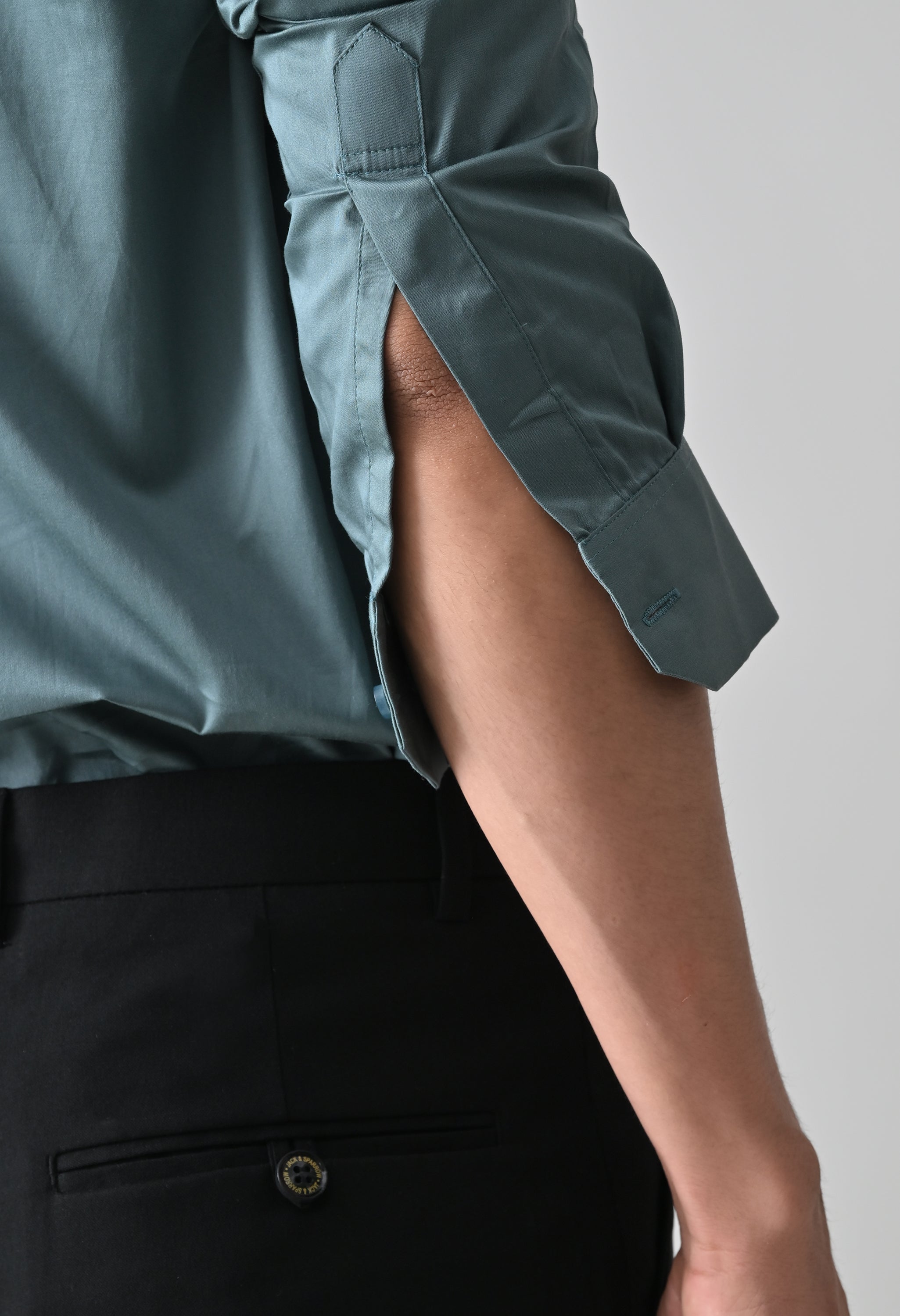 Cool Bee Green Cotton Shirt for Men - Green Premium Cotton Shirt India - Lifestyle View