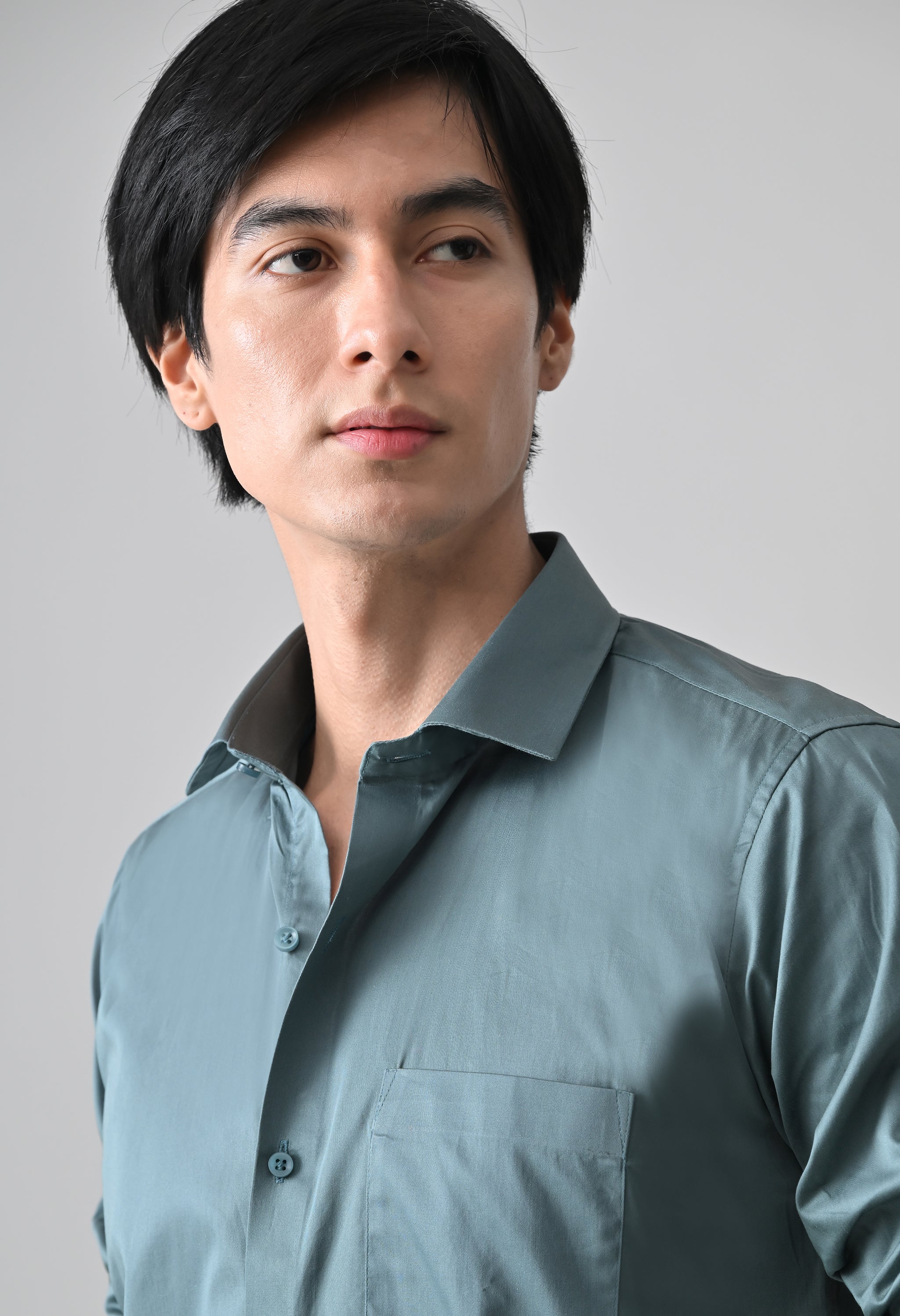 Cool Bee Green Cotton Shirt for Men - Green Premium Cotton Shirt India - Lifestyle View