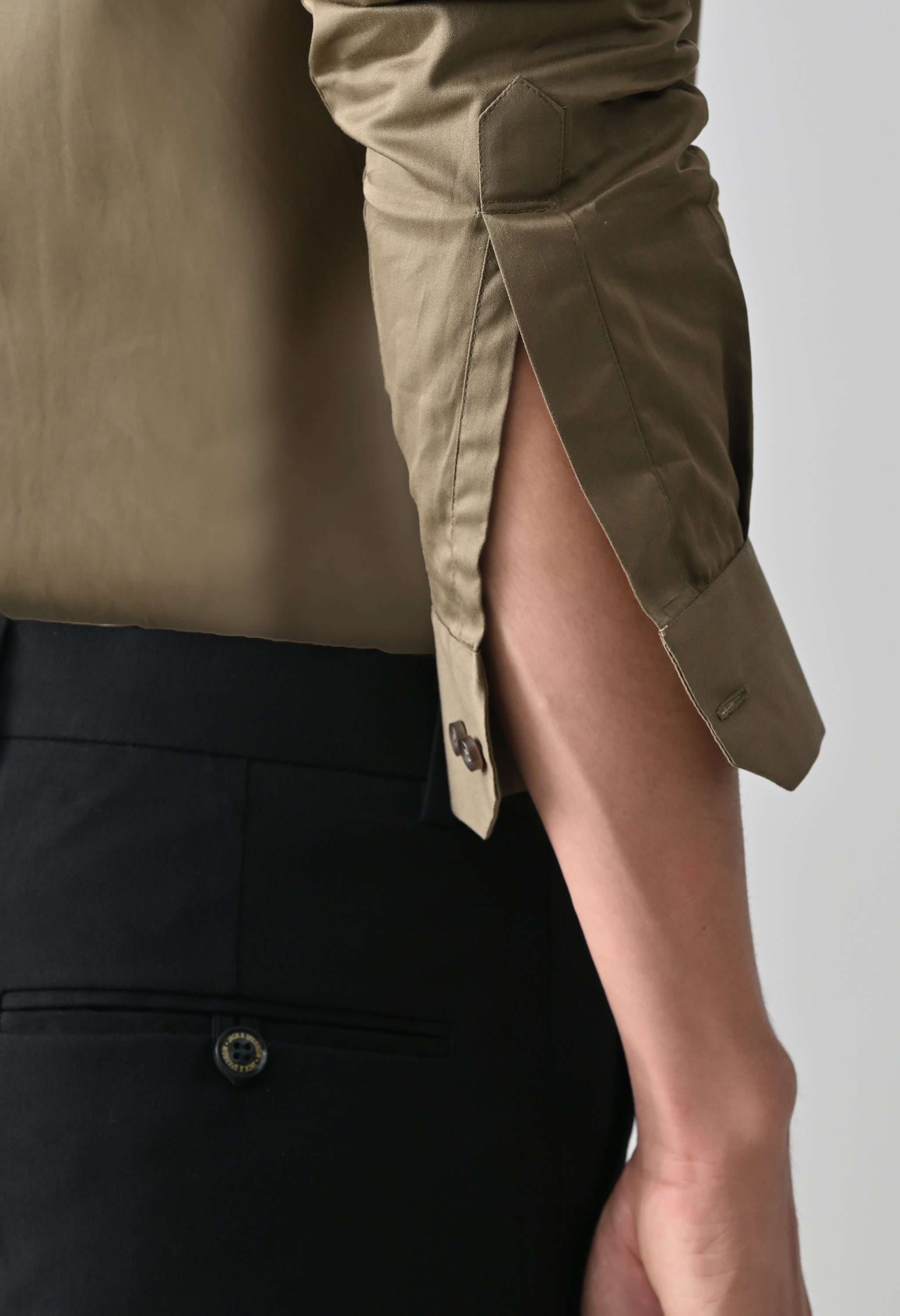 Cool Bee Khaki Cotton Shirt for Men - Khaki Premium Cotton Shirt India - Lifestyle View