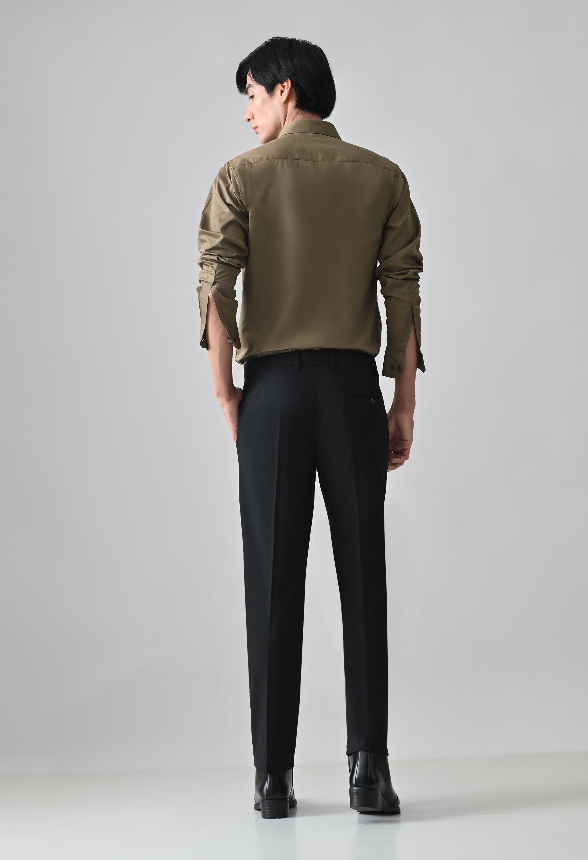 Cool Bee Khaki Cotton Shirt for Men - Khaki Premium Cotton Shirt India - Lifestyle View