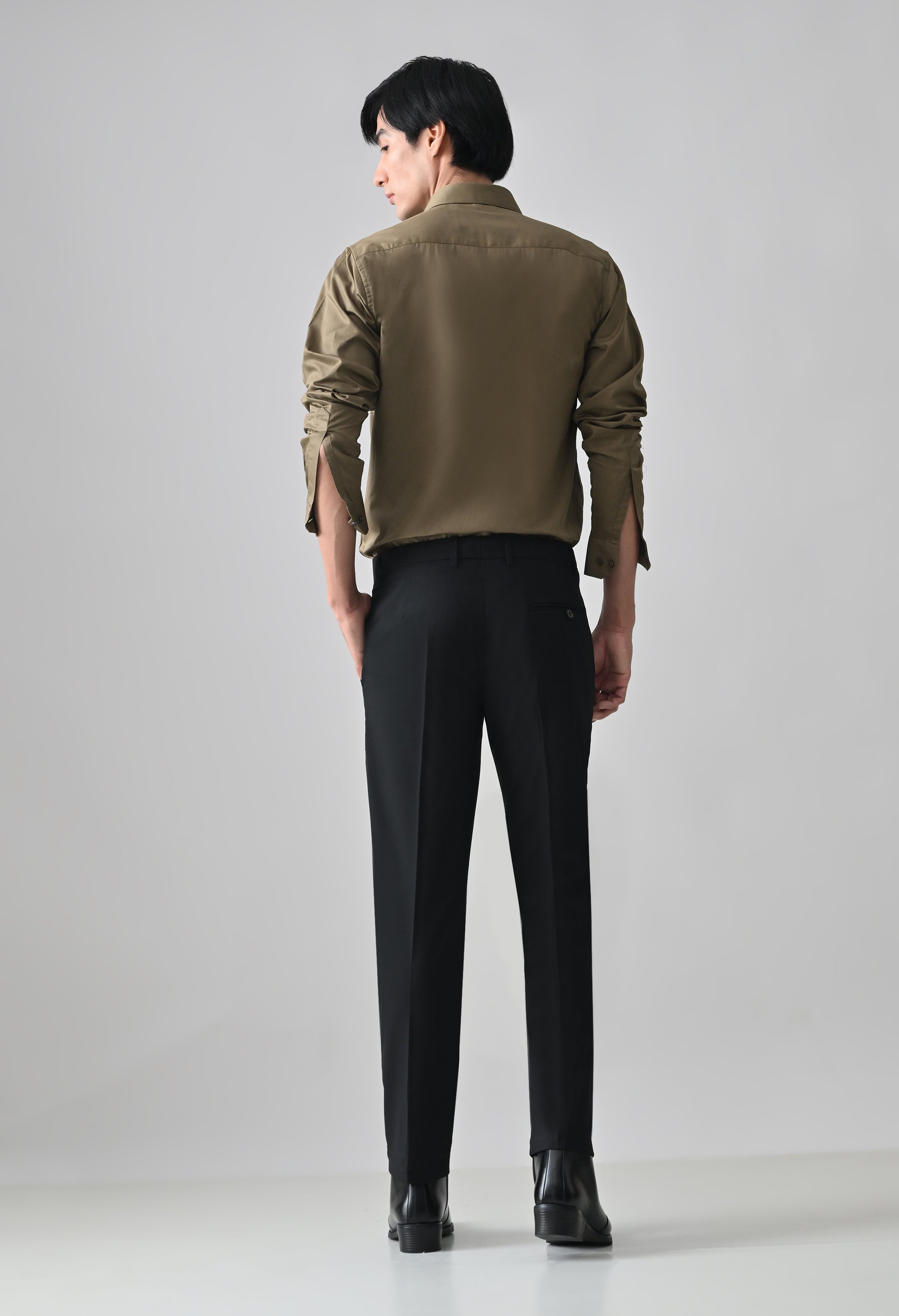 Cool Bee Khaki Cotton Shirt for Men - Khaki Premium Cotton Shirt India - Lifestyle View