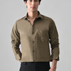 Khaki Cotton Shirt for Men | Cool Bee