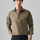 Khaki Cotton Shirt for Men | Cool Bee