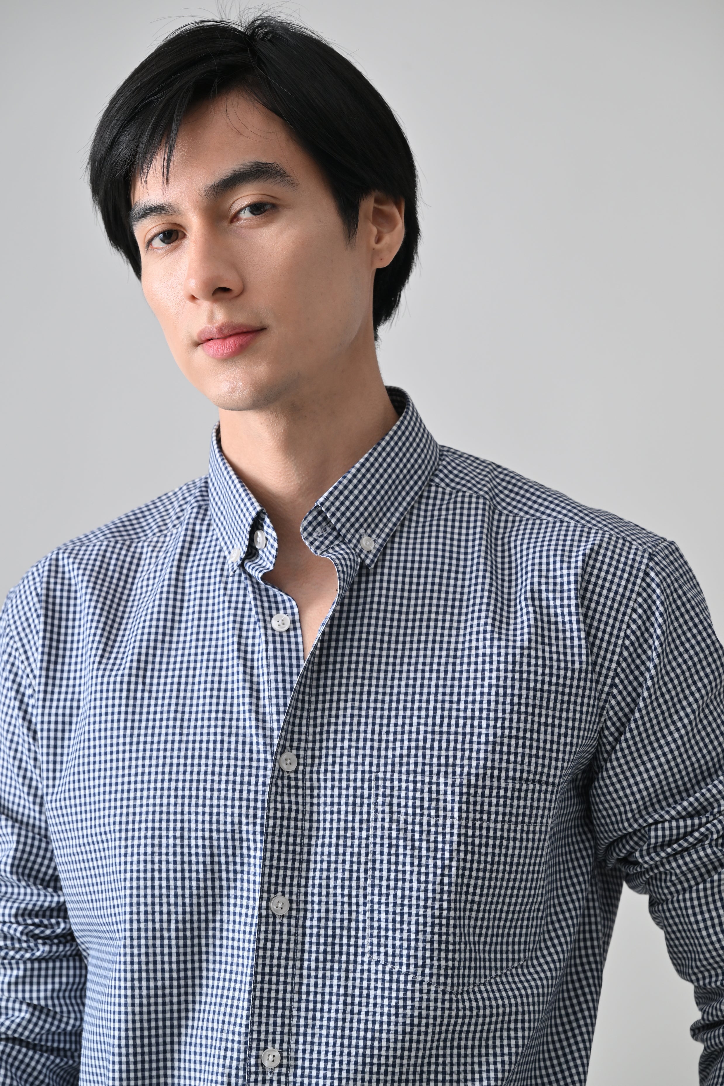 Cool Bee Navy Cotton Shirt for Men - Navy Premium Cotton Shirt India - Lifestyle View