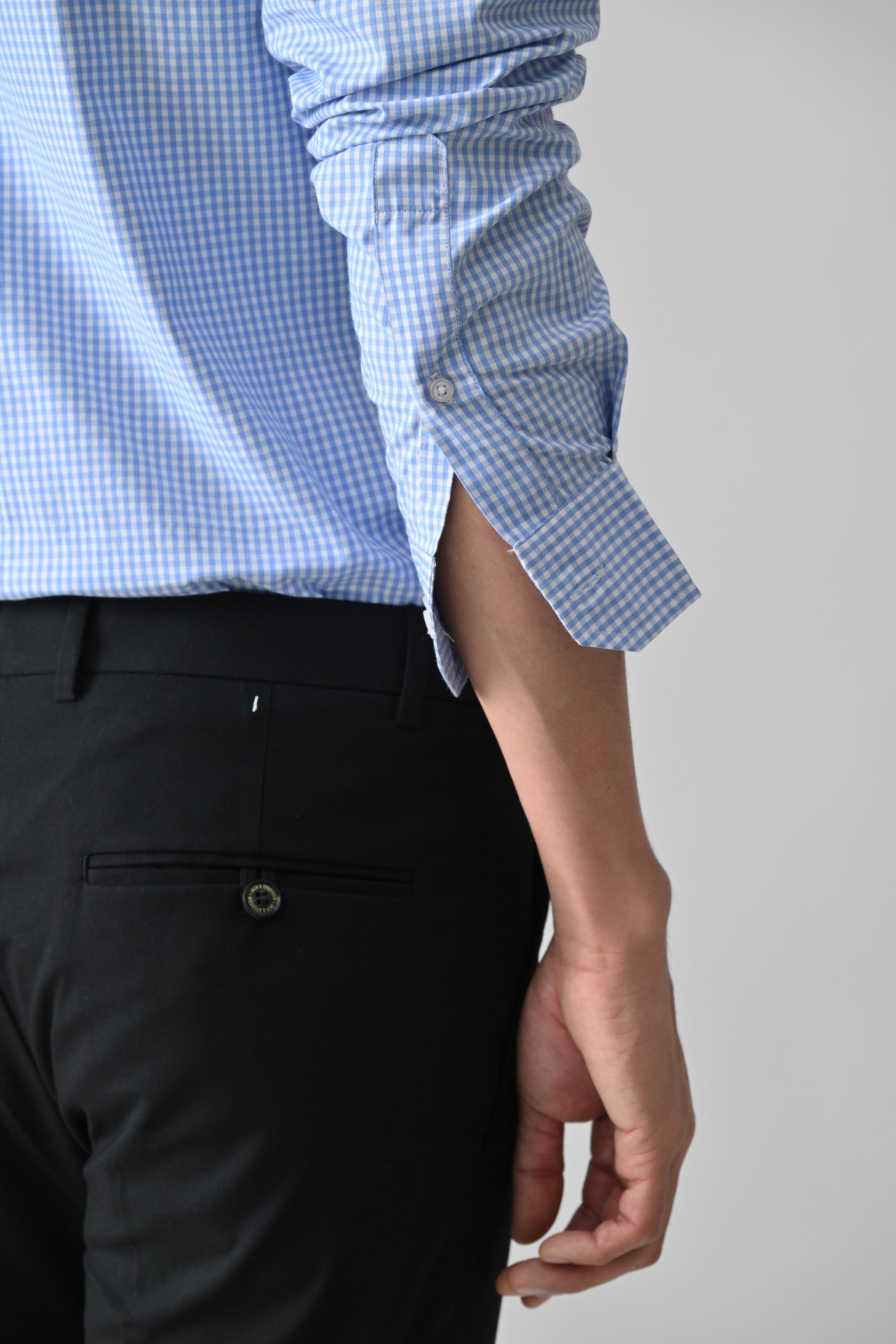 Cool Bee Blue Cotton Shirt for Men - Blue Premium Cotton Shirt India - Lifestyle View