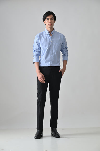 Blue Cotton Shirt for Men | Cool Bee