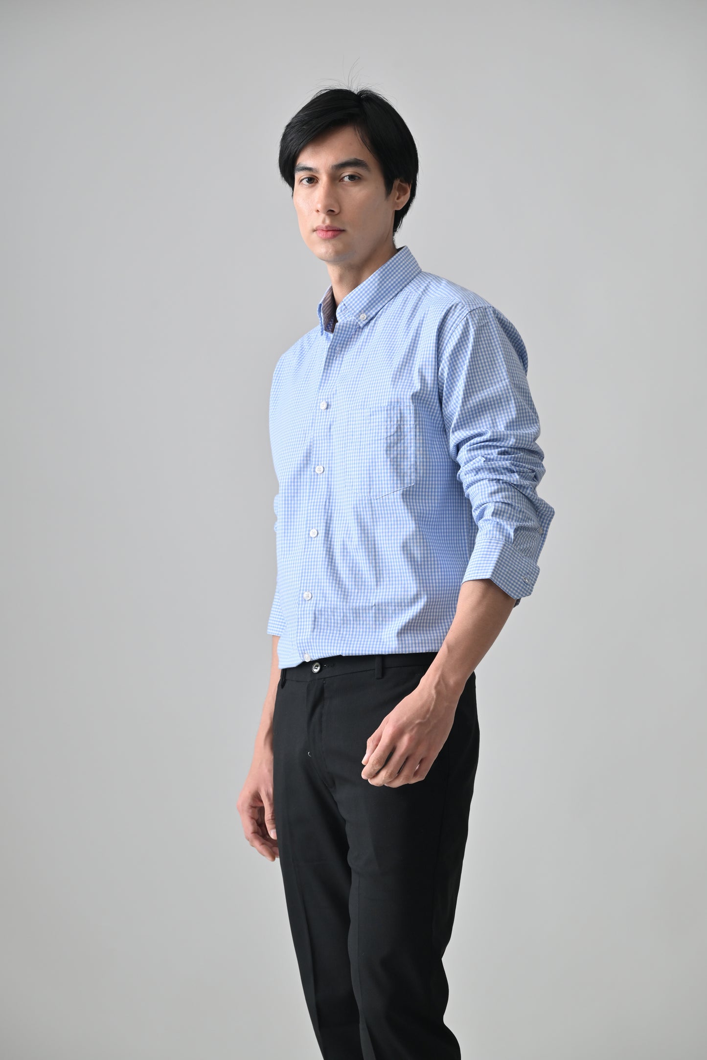 Blue Cotton Shirt for Men | Cool Bee