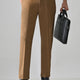 BROWN Solid Formal Trouser - Premium poly viscose | Comfortable Mens Pants