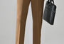 BROWN Solid Formal Trouser - Premium poly viscose | Comfortable Mens Pants