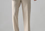 BEIGE Check Formal Trouser - Premium poly viscose | Comfortable Mens Pants