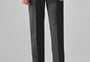 CHARCOAL GREY Solid Formal Trouser - Premium poly viscose | Comfortable Mens Pants