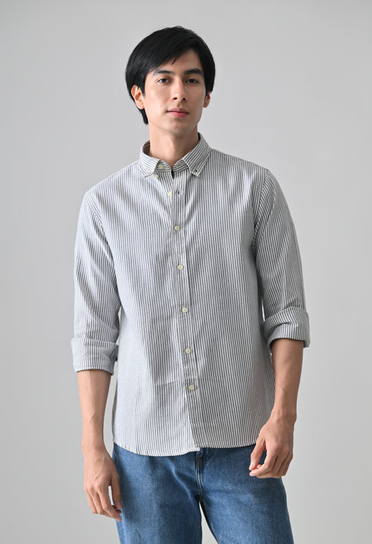 Grey Cotton Shirt for Men | Cool Bee