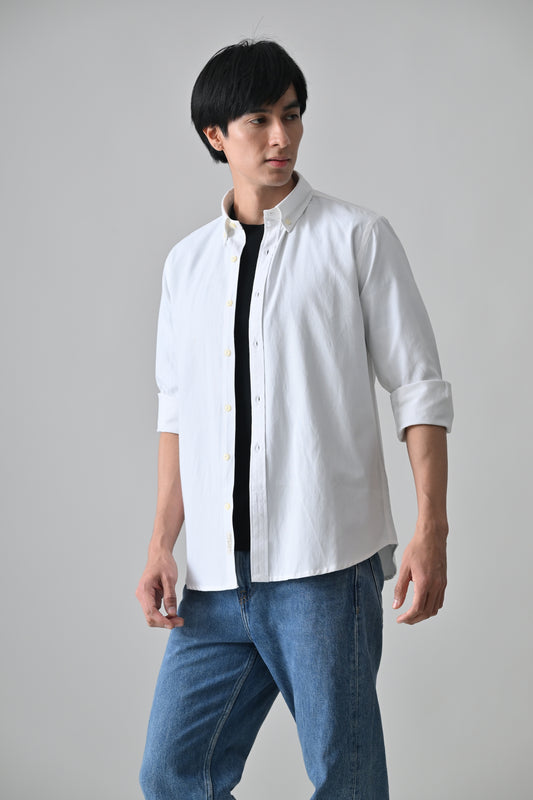White Cotton Shirt for Men | Cool Bee