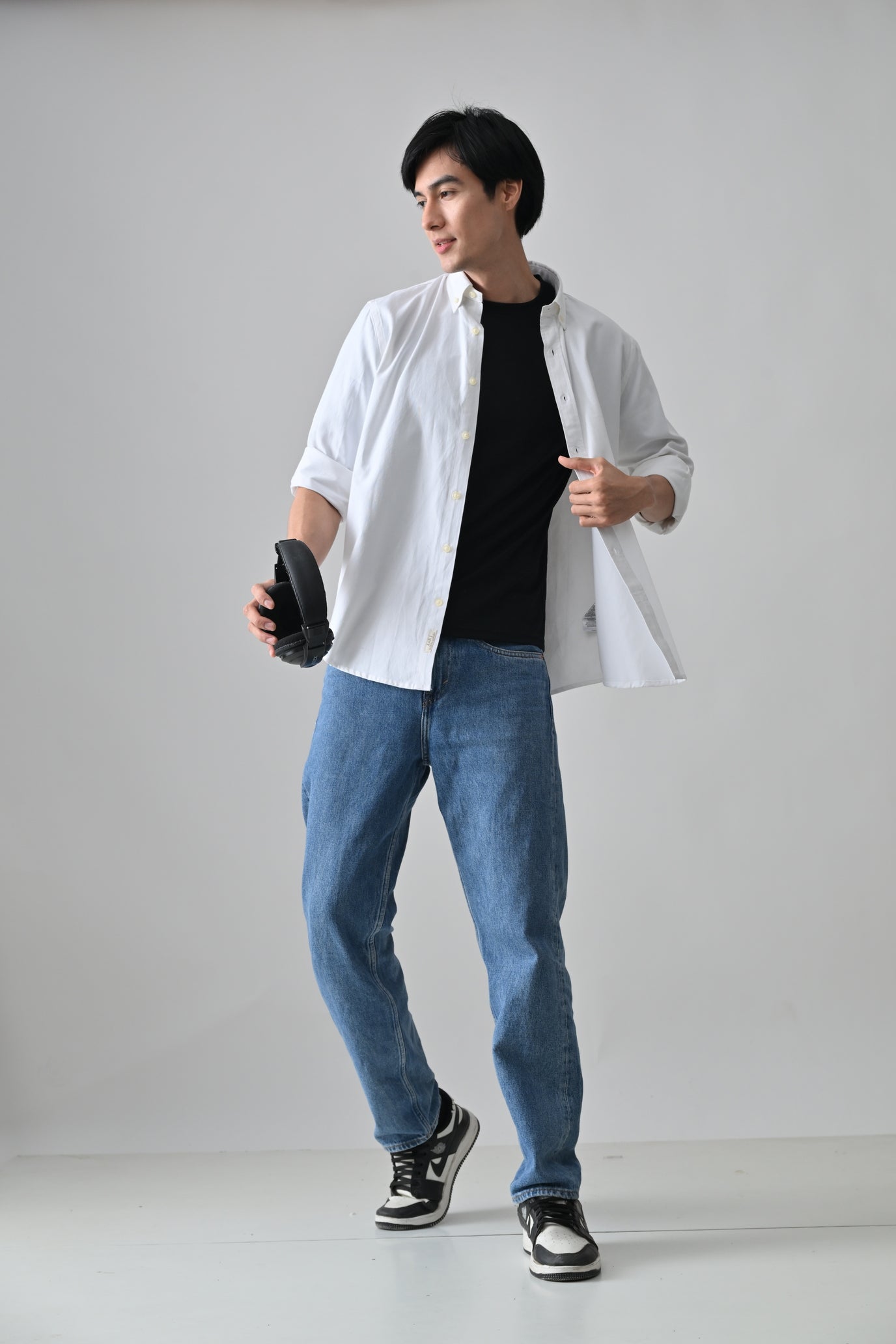 Cool Bee White Cotton Shirt for Men - White Premium Cotton Shirt India - Lifestyle View