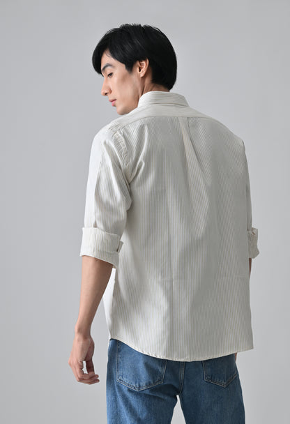 Beige Cotton Shirt for Men | Cool Bee