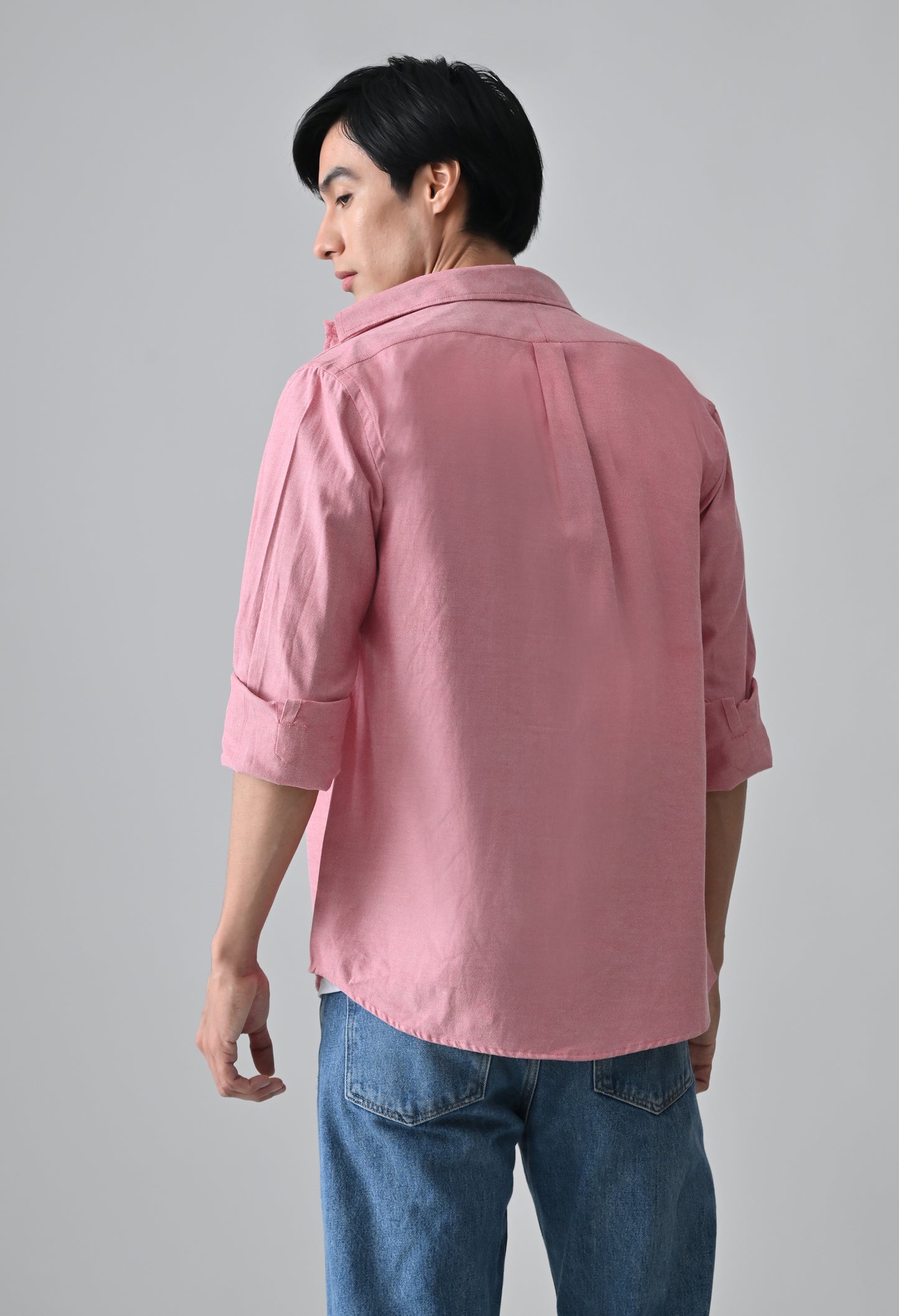 Dark Pink Cotton Shirt for Men | Cool Bee