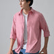 Dark Pink Cotton Shirt for Men | Cool Bee