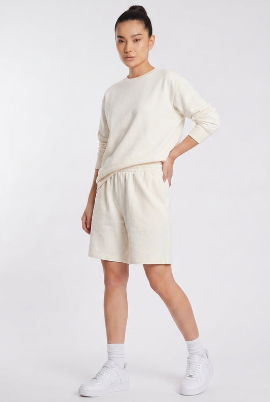 Cool Bee Regular Fit Shorts White for Women - White Regular Fit Casual Shorts India - Back View