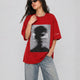 Blurred Vision Tee Red