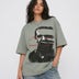 Glitch Portrait Tee Green