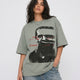 Glitch Portrait Tee Green