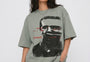 Glitch Portrait Tee Green
