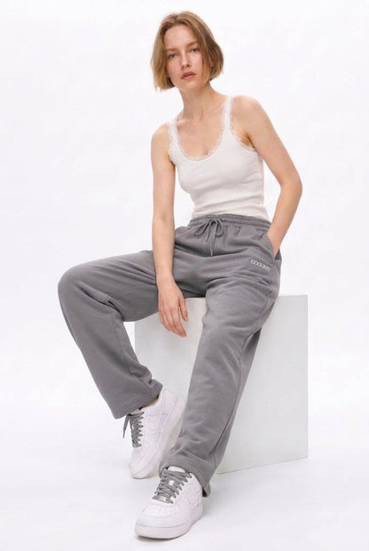 Cool Bee Joggers Medium Gray for Women - Joggers Casual Streetwear India - Detail View