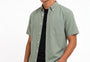 Oxford Casual Half Shirt Green
