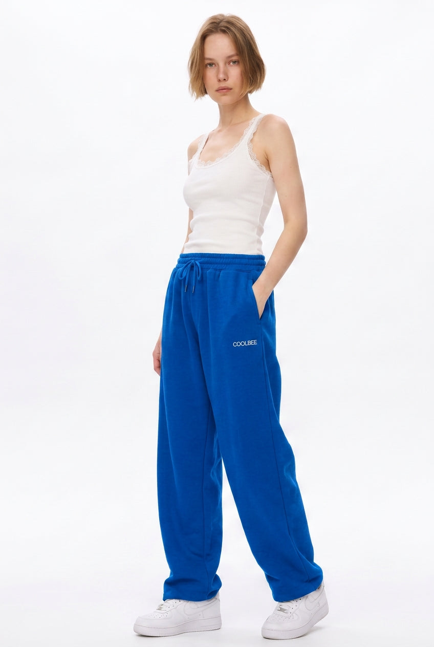 Cool Bee Joggers Royal Blue for Women - Joggers Casual Streetwear India - Lifestyle View
