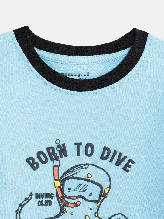 Coolbee Store Kids Boys Clothing Set - Blue (KBAW25ST11) – side view